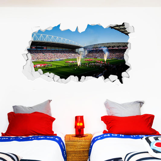 Wigan Warriors Rugby Club Day Time Smashed Stadium Wall Sticker