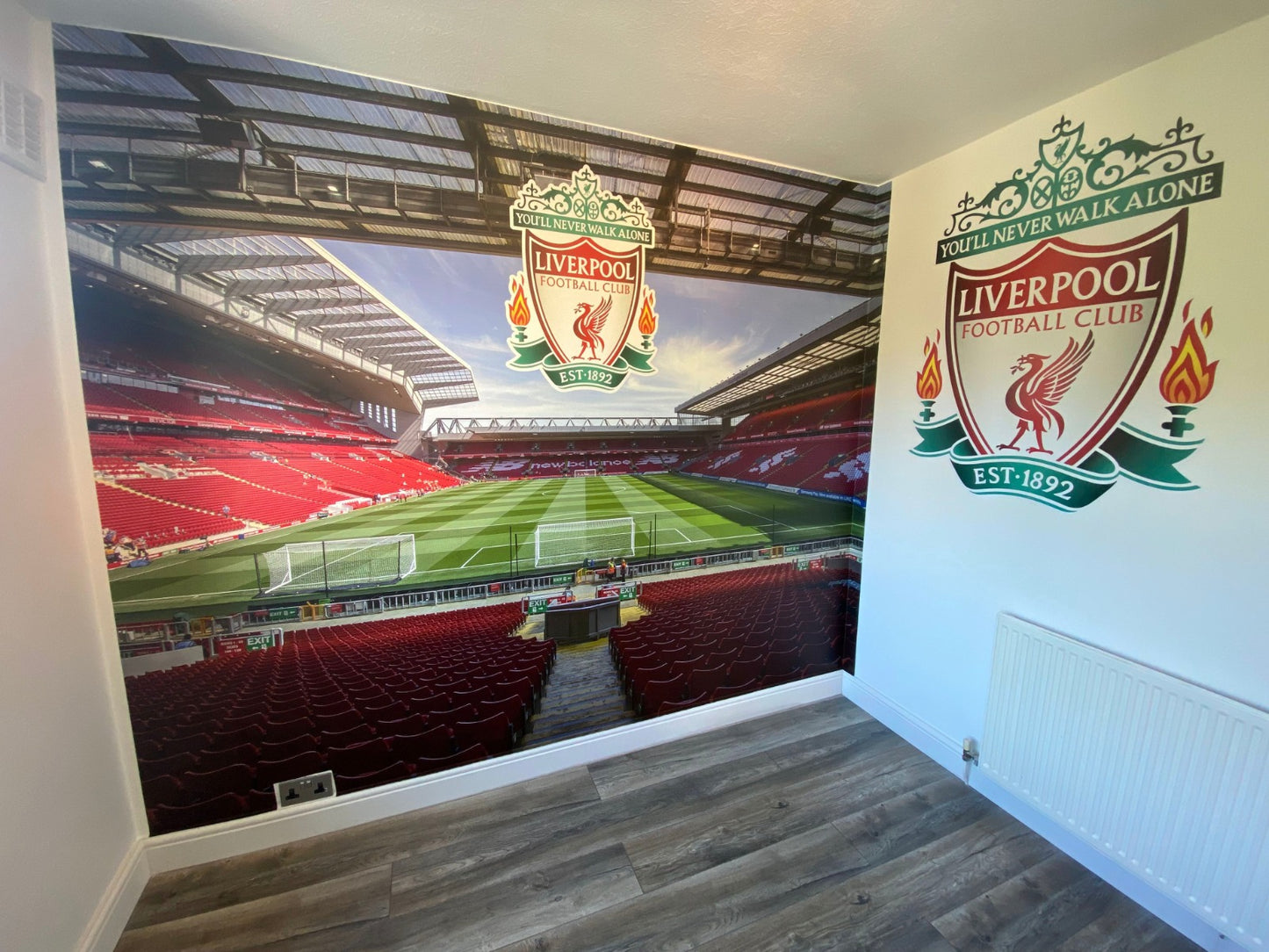Liverpool FC Anfield Stadium Full Wall Mural - View From The Kop Image