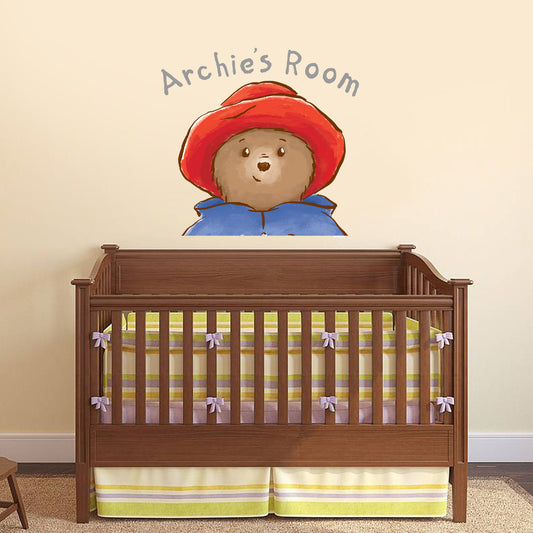 Baby Paddington Bear - Personalised Name Head