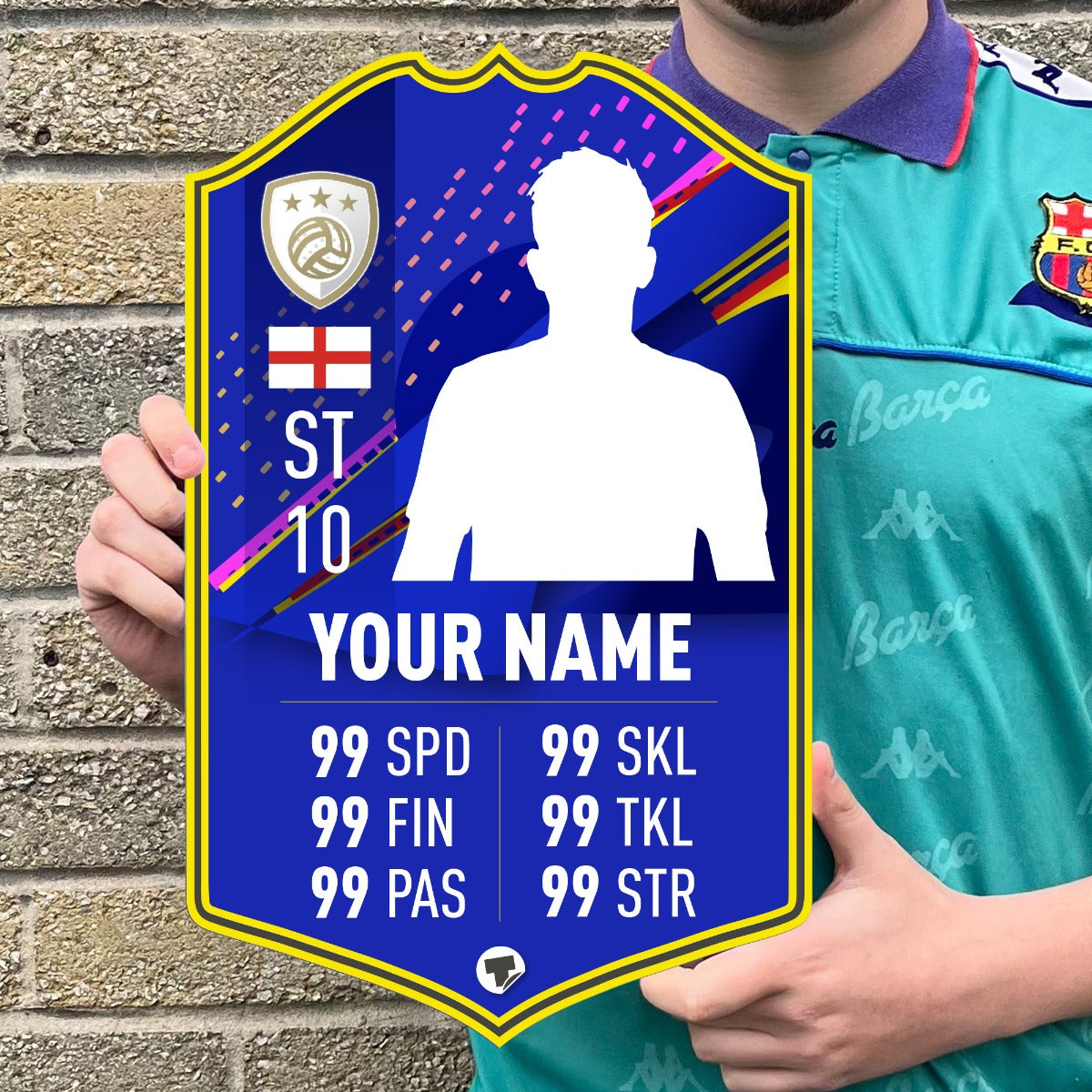 Personalised Football Cards – www.themed.co.uk