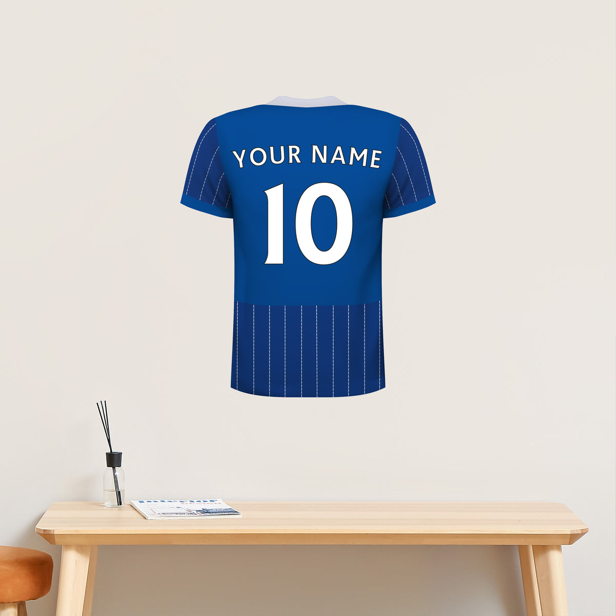 Brighton and Hove Albion FC 26/27 Personalised Shirt Wall Sticker