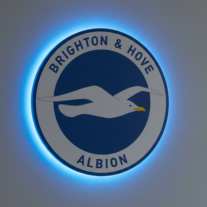Brighton & Hove Albion Crest LED Backlit Wallpop