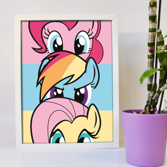 My Little Pony Print - 3 Characters Eyes Design