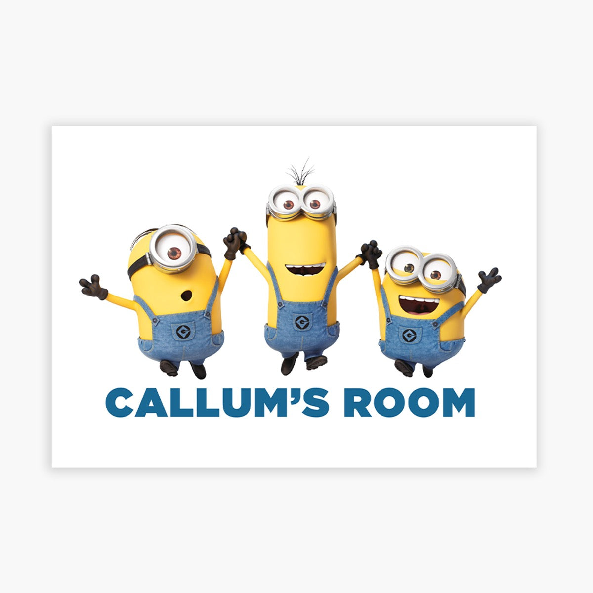 Minions Print - 3 Minions Personalised Name