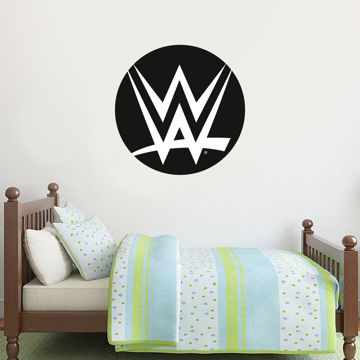 WWE - Logo (Circle) Wall Sticker – www.themed.co.uk