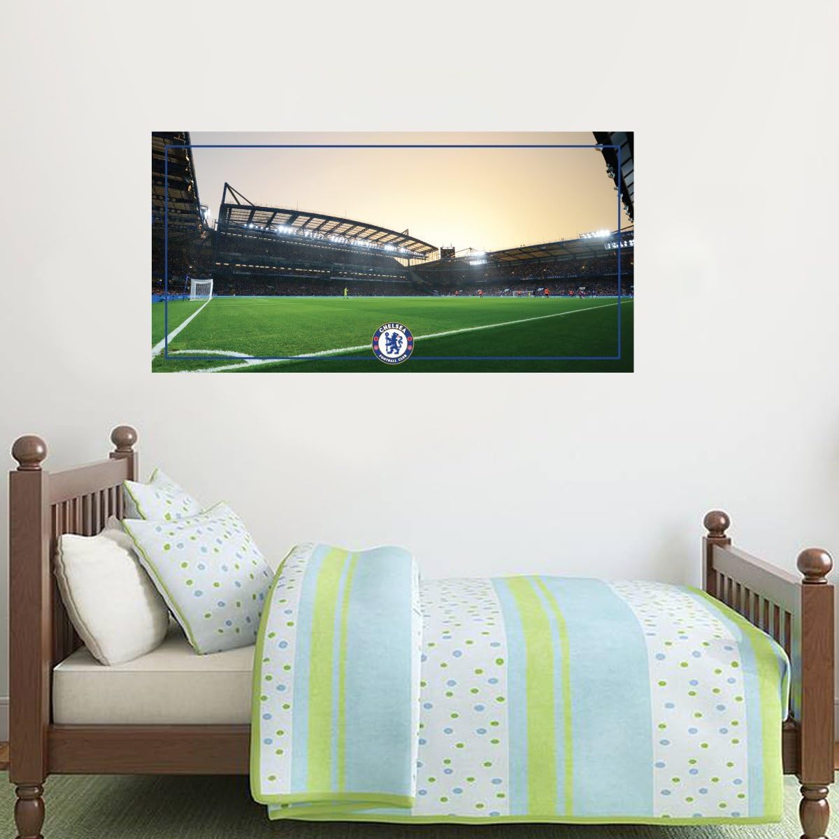 Chelsea Football Club - Stamford Bridge Stadium (Evening) Wall Mural