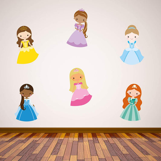 6 Princesses Set Wall Sticker
