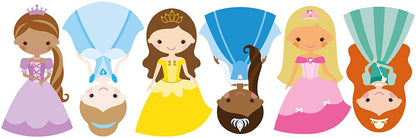 6 Princesses Set Wall Sticker