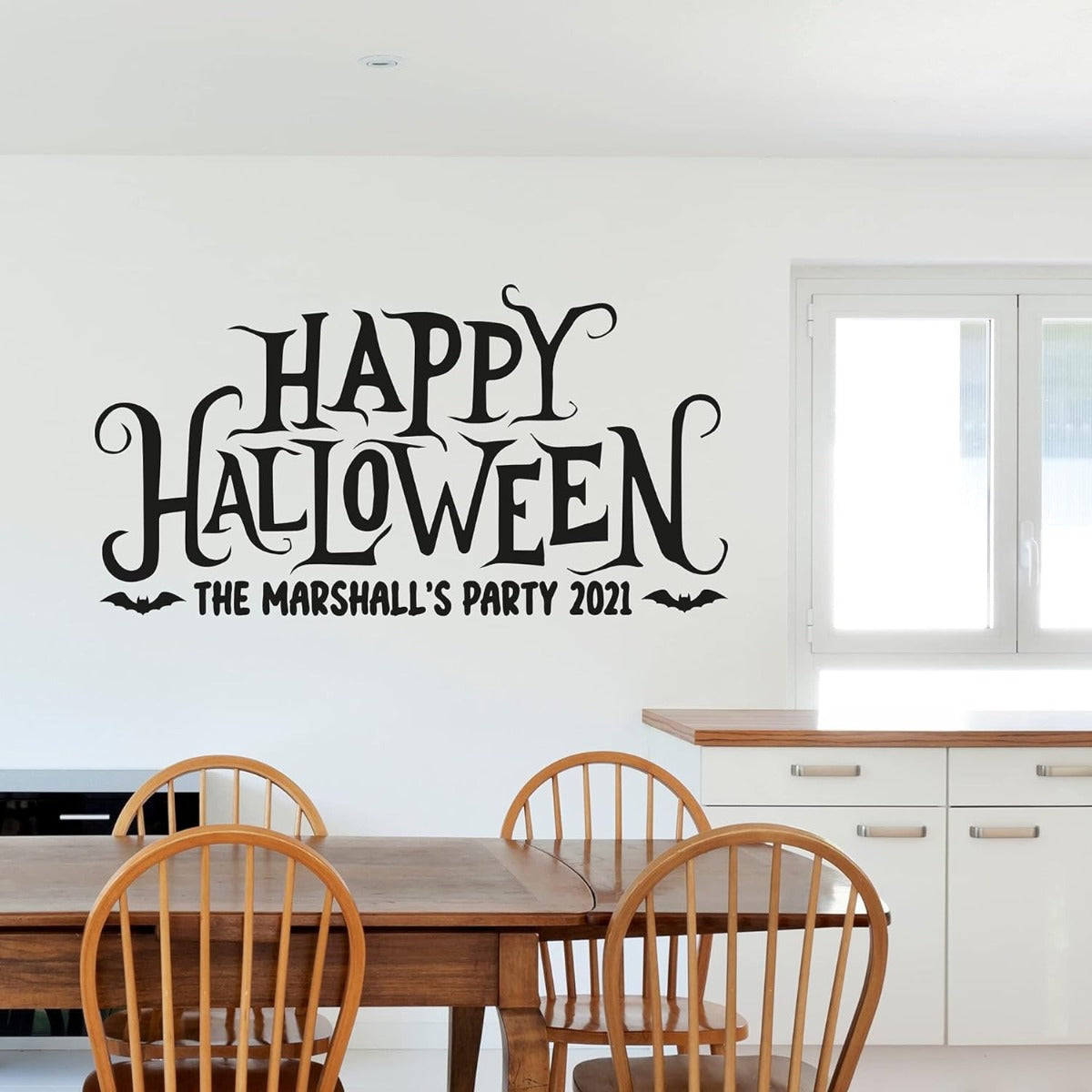 Halloween Wall Sticker - Personalised Family Party Sign