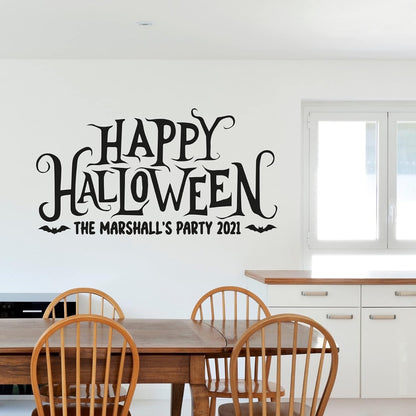 Halloween Wall Sticker - Personalised Family Party Sign