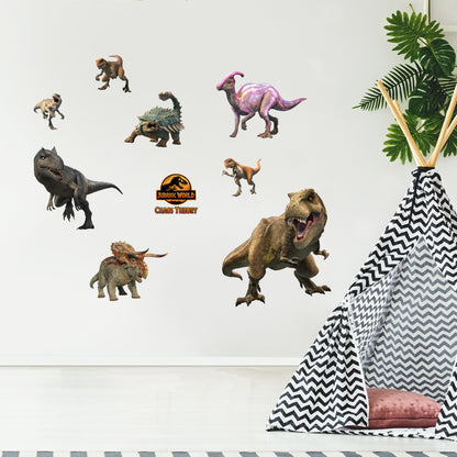 Jurassic Chaos Theory Wall Sticker - 8 Character Set Wall Art