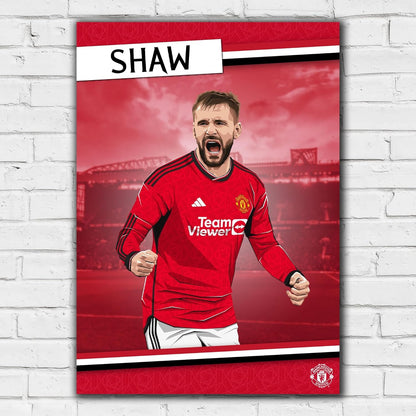 Manchester United Print - Luke Shaw Design