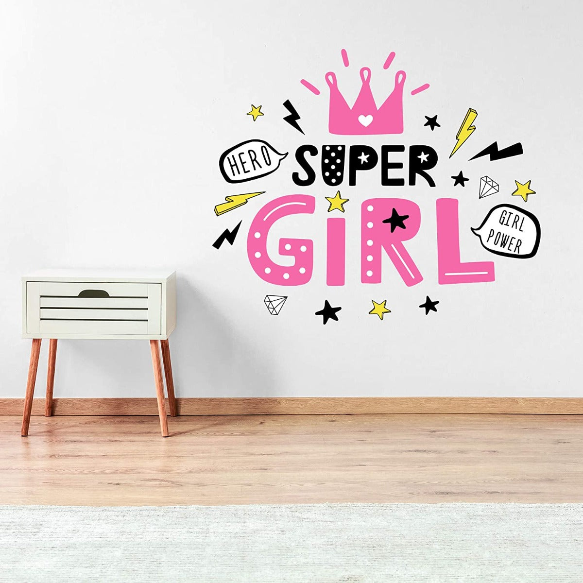 Super Girl Wall Sticker