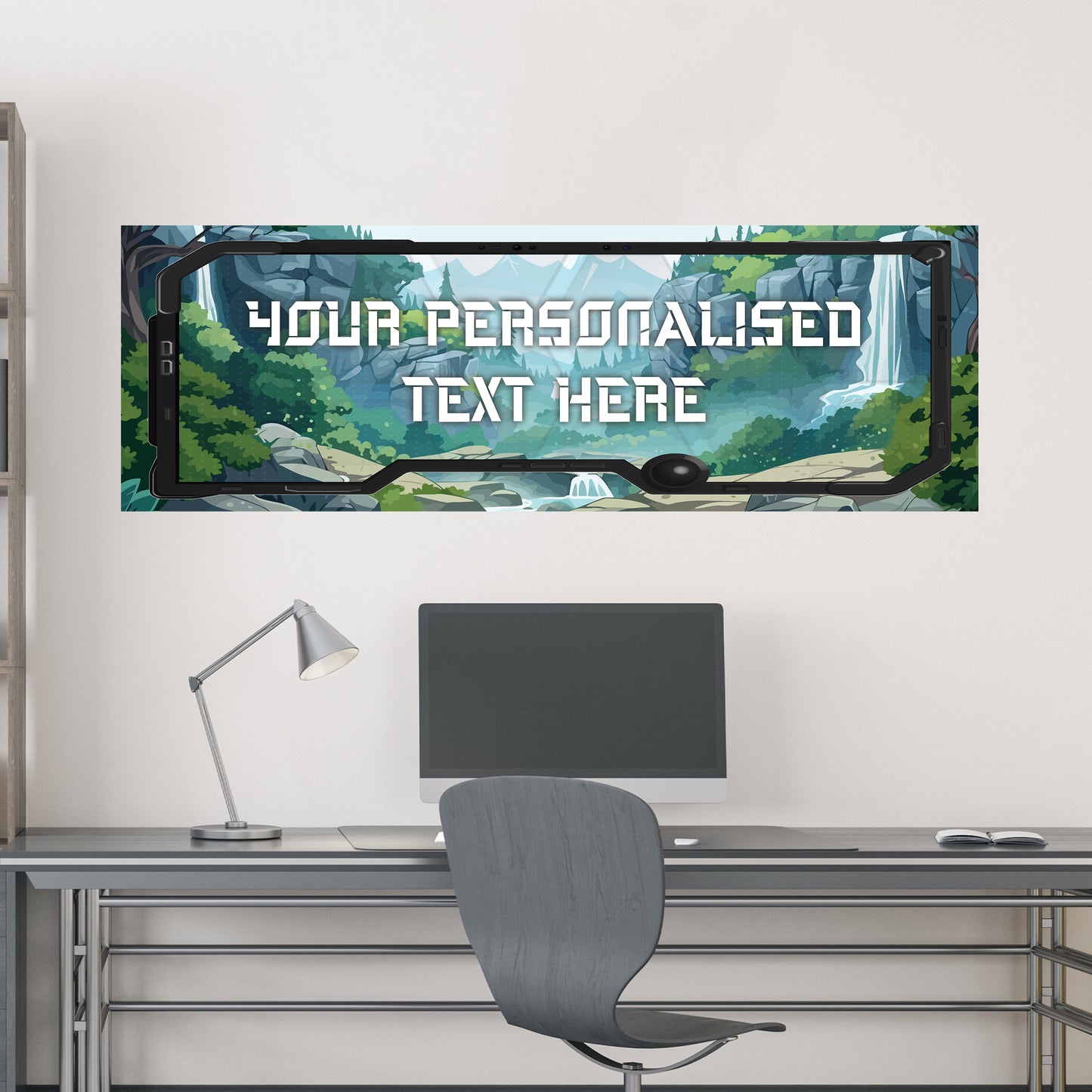 Gaming Birthday – Adventure Level Personalised Banner Wall Sticker