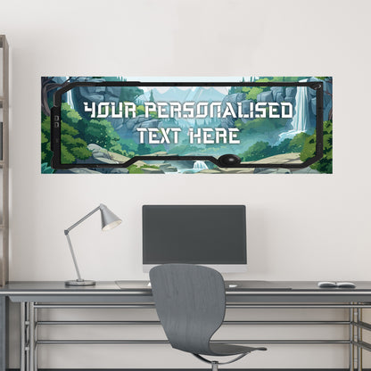 Gaming Birthday – Adventure Level Personalised Banner Wall Sticker