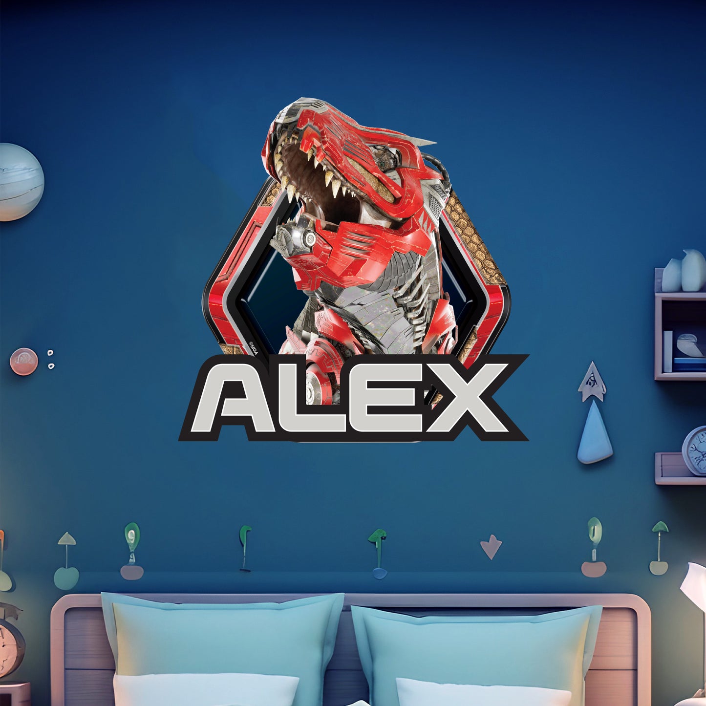 Armorsaurs Wall Sticker - Ajax Badge Personalised Personalised Decal Wall Art