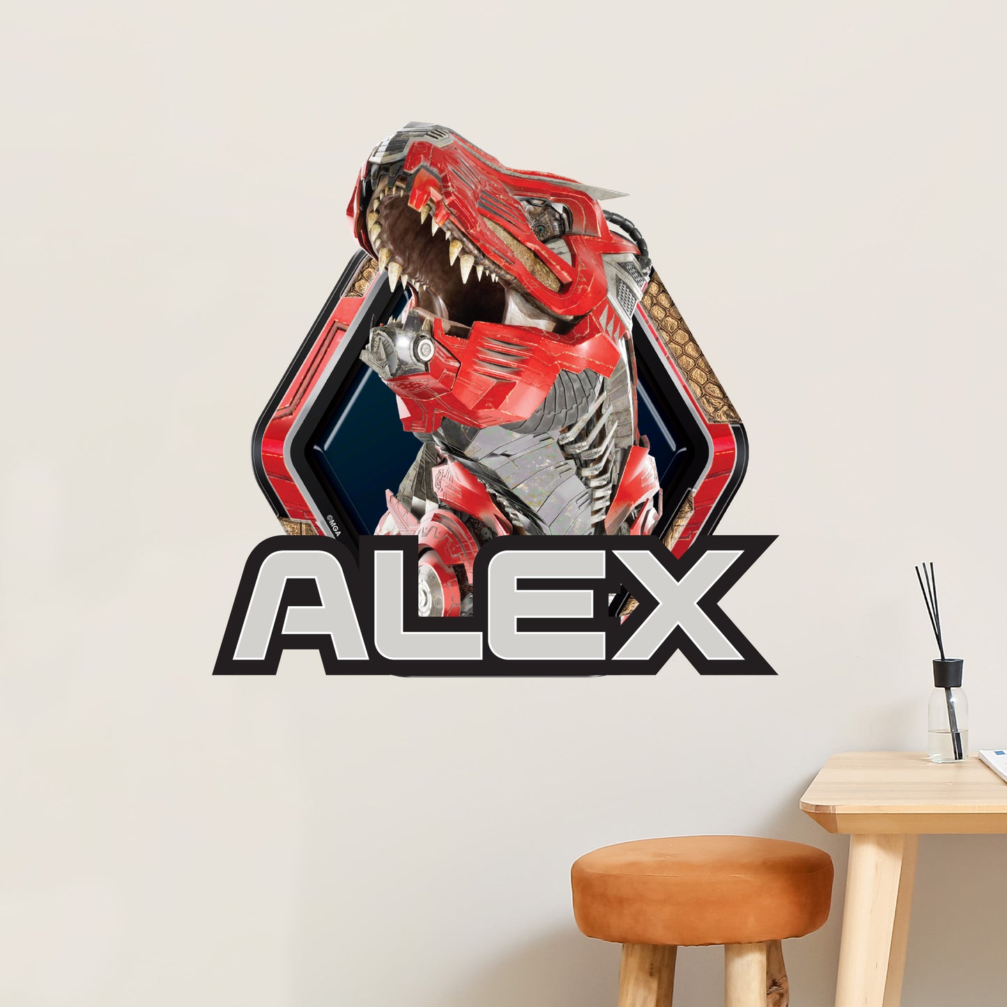 Armorsaurs Wall Sticker - Ajax Badge Personalised Personalised Decal Wall Art