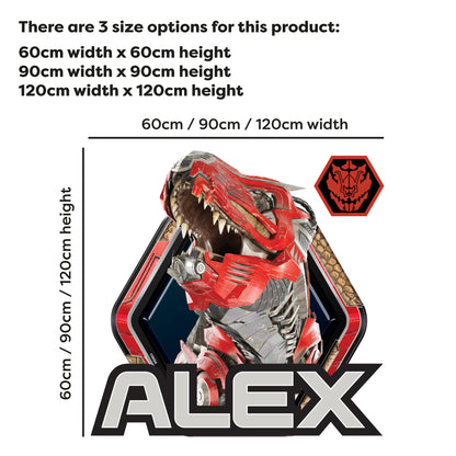 Armorsaurs Wall Sticker - Ajax Badge Personalised Personalised Decal Wall Art