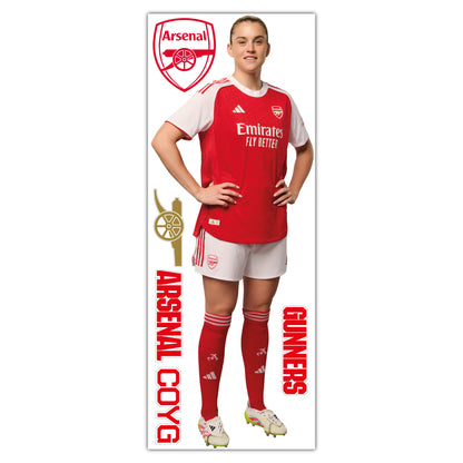 Arsenal FC - Alessia Russo 25/26 Player Wall Sticker + Gunners Decal Set