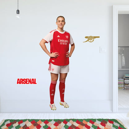 Arsenal FC - Alessia Russo 25/26 Player Wall Sticker + Gunners Decal Set