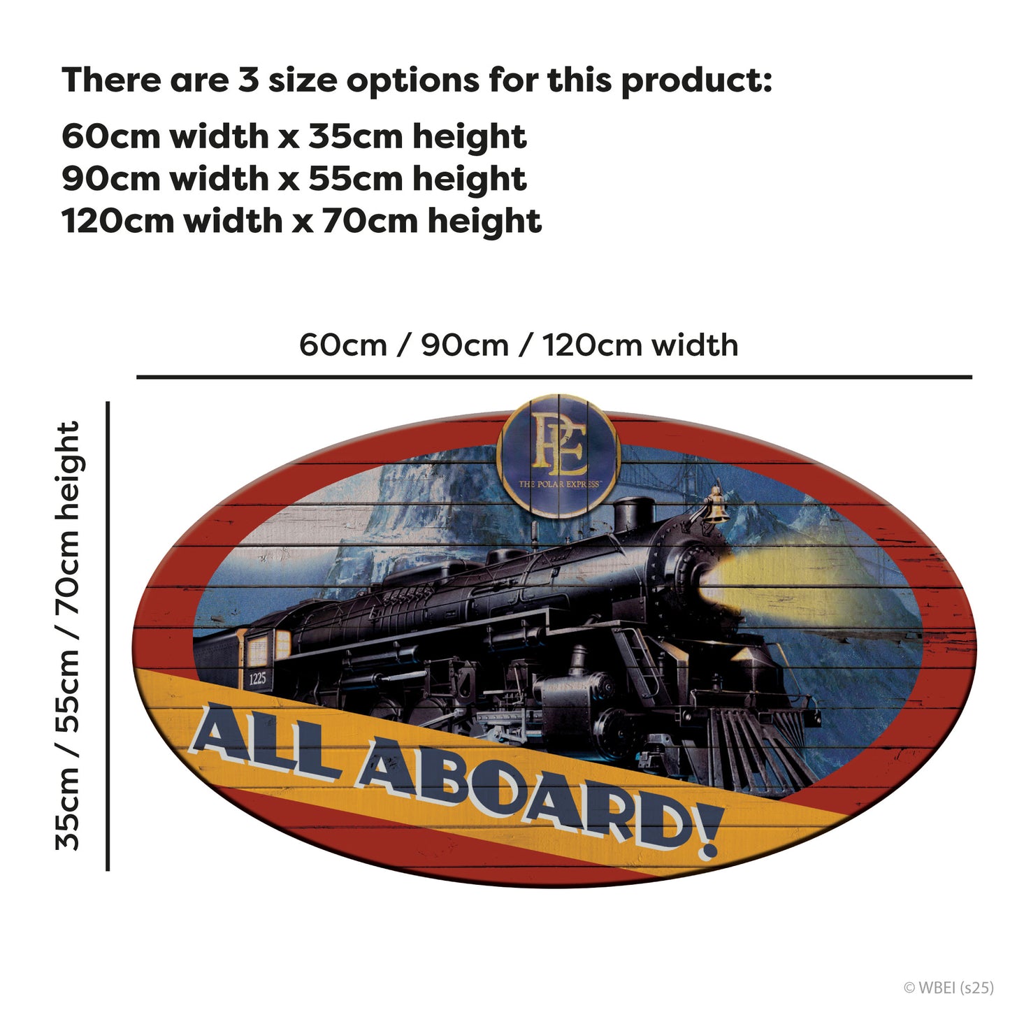 The Polar Express Wall Sticker -  All Aboard  Decal Christmas Wall Art