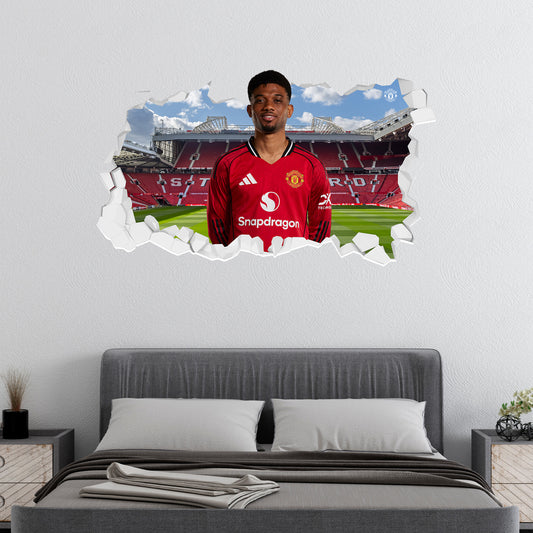 Manchester United FC Wall Sticker - Diallo 25/26 Broken Wall Decal