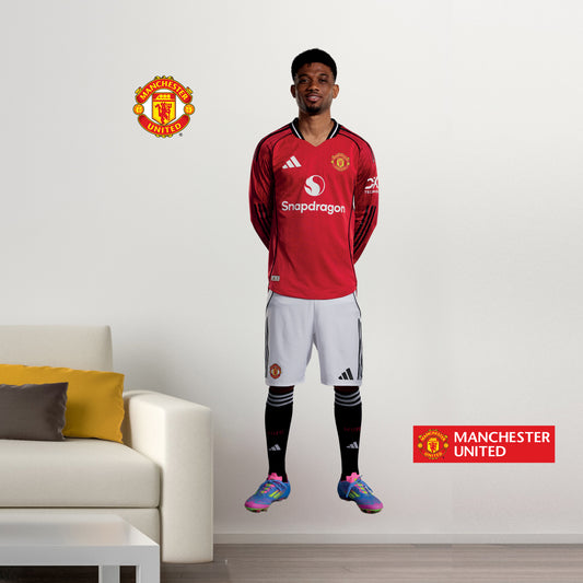Manchester United FC Wall Sticker - Diallo 25/26 Player Wall Decal