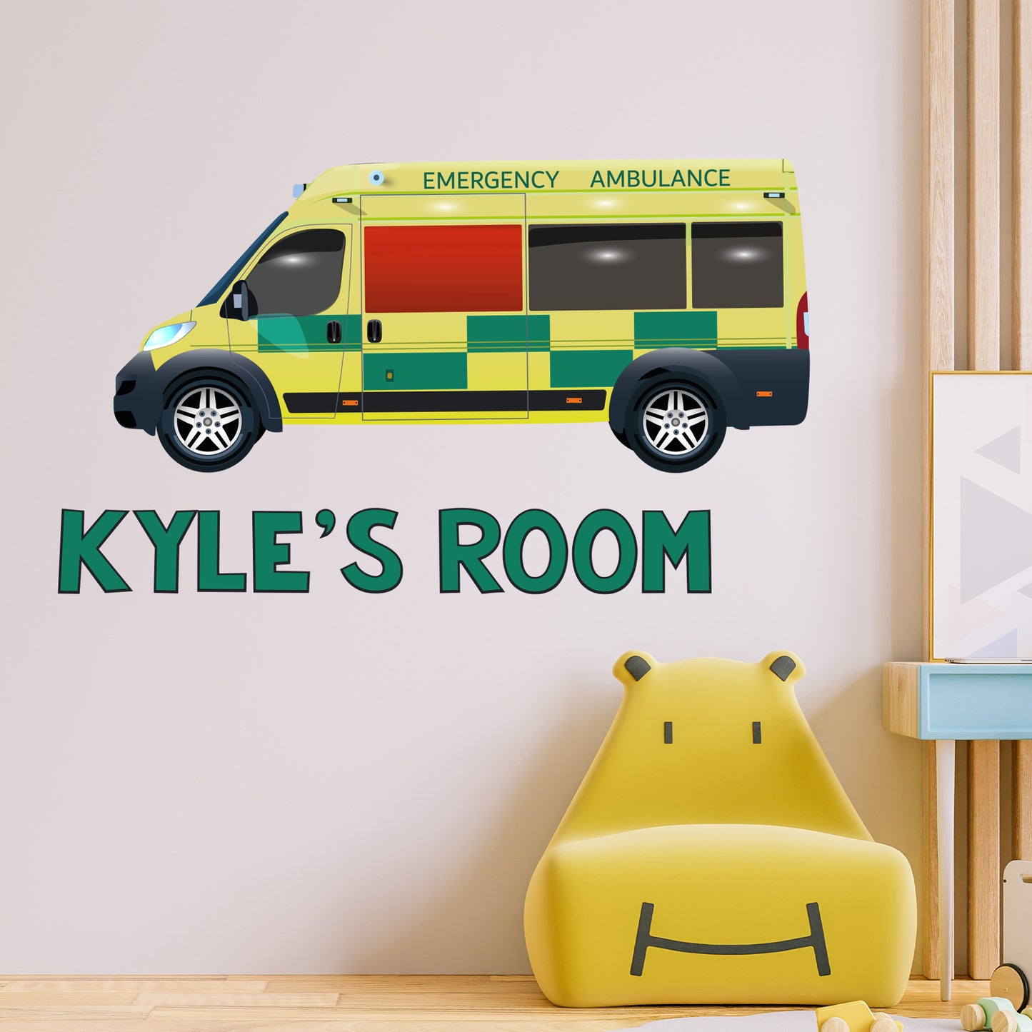 Emergency Services Wall Sticker - Ambulance Personalised Wall Art