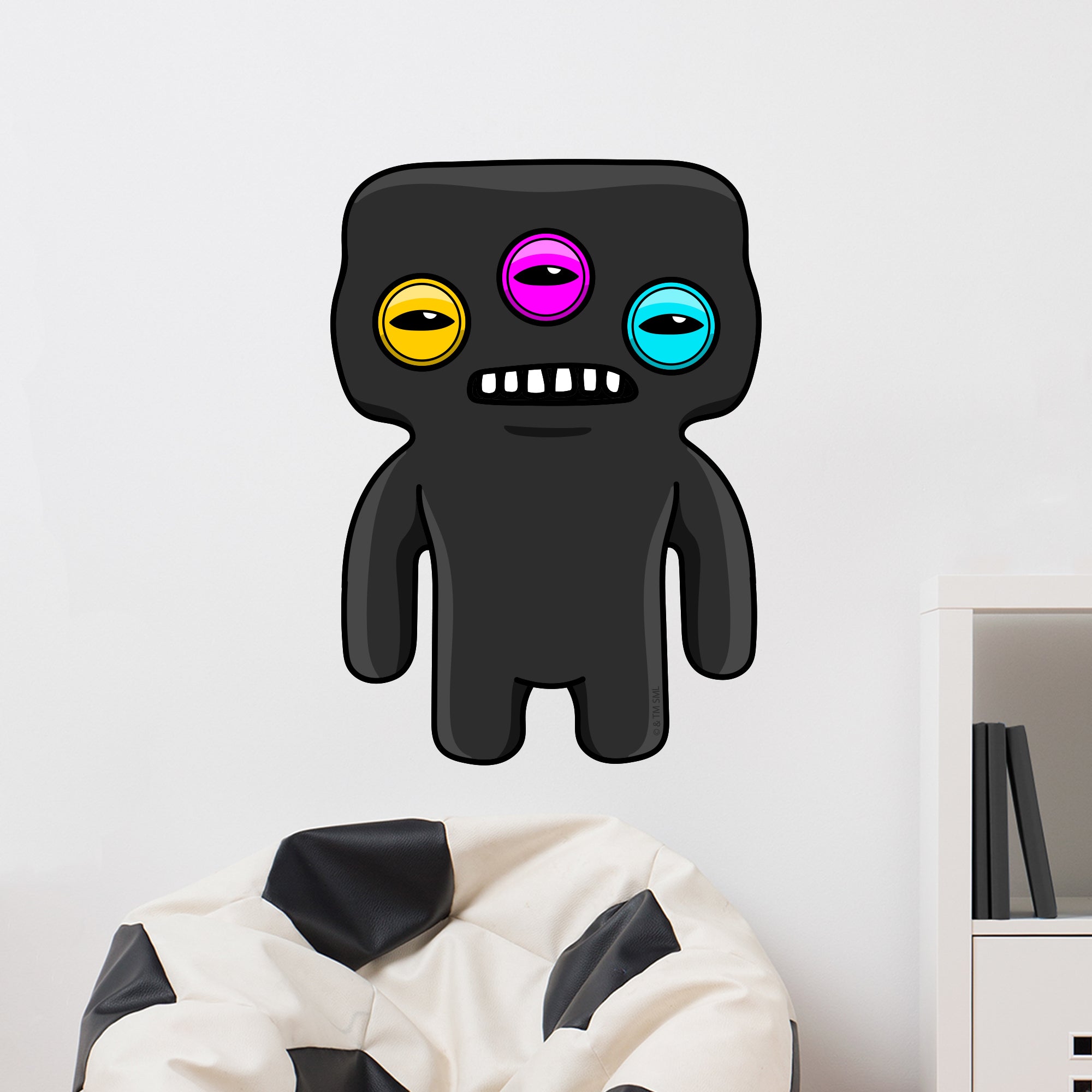 Fuggler Sticker Fuggler Wall Sticker - Annoyed Alien Black Decal Wall Art – www.themed ...