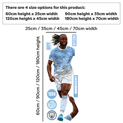 Official Manchester City - Semenyo 26/27 Illustration Wall Sticker