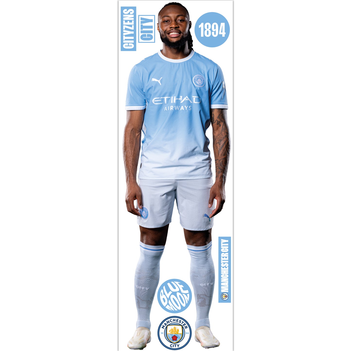 Manchester City FC - Semenyo 26/27 Player Wall Sticker