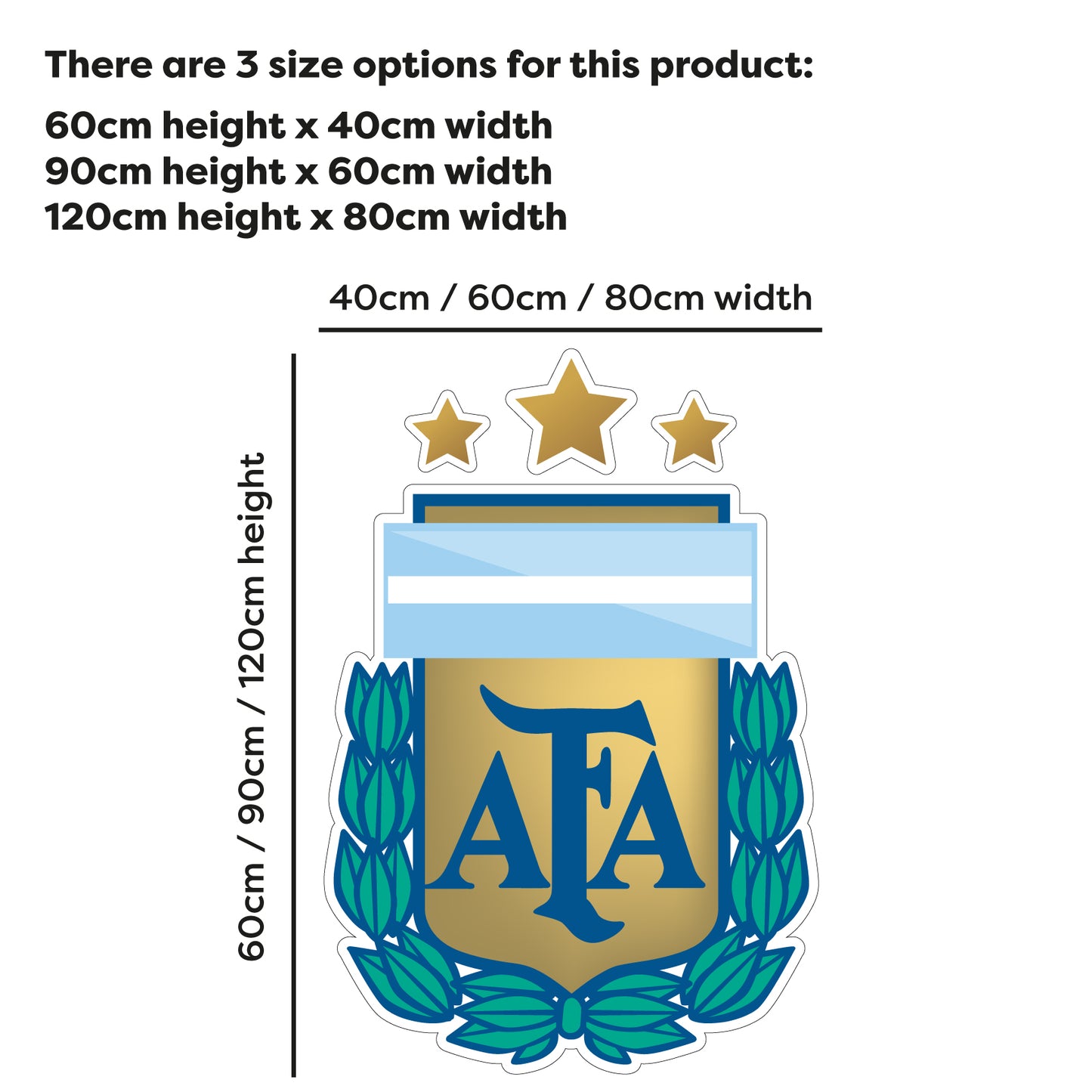 Argentina Football Club - AFA Crest Wall Sticker