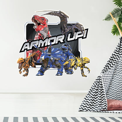 Armorsaurs Wall Sticker - Armor Up Group Decal Wall Art