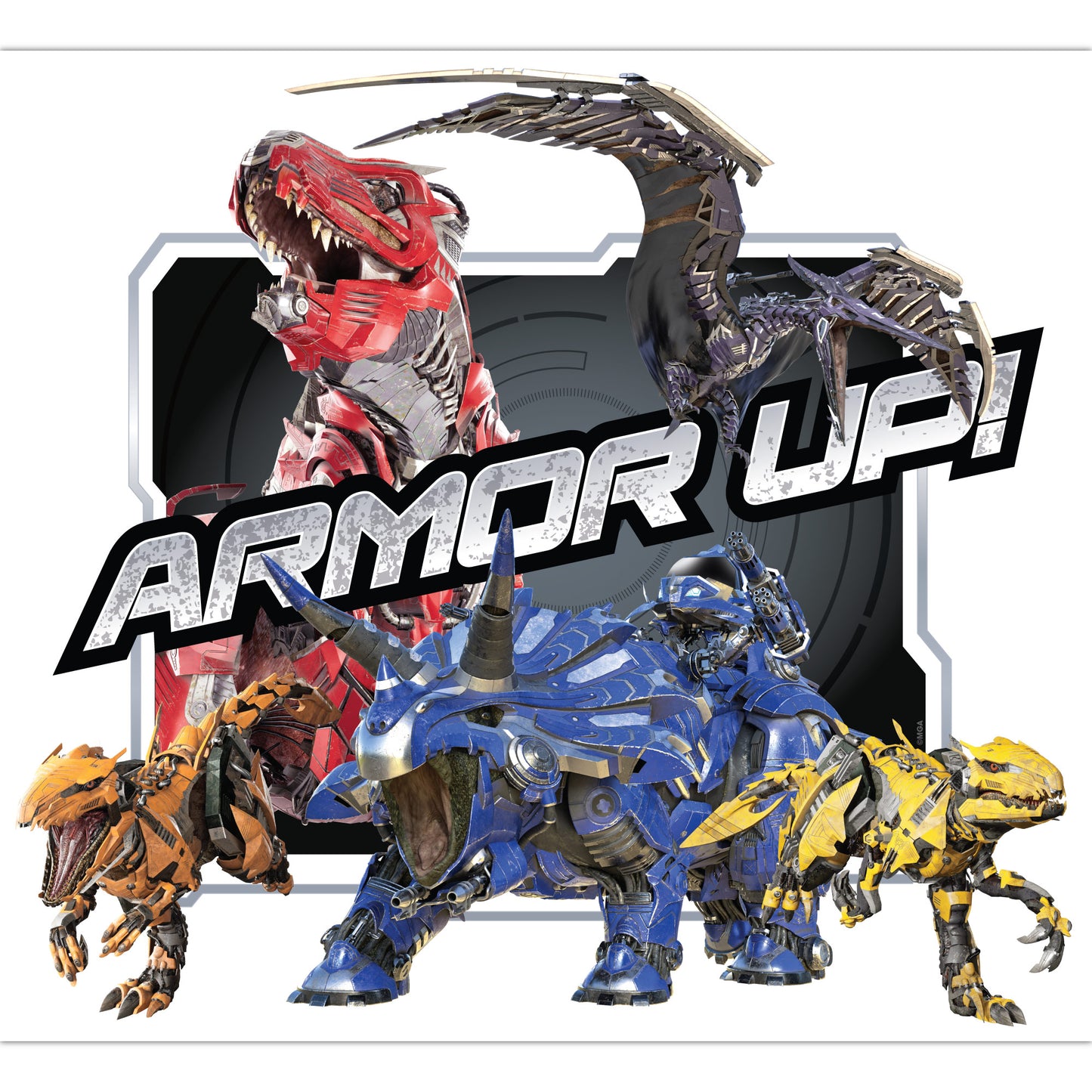 Armorsaurs Wall Sticker - Armor Up Group Decal Wall Art