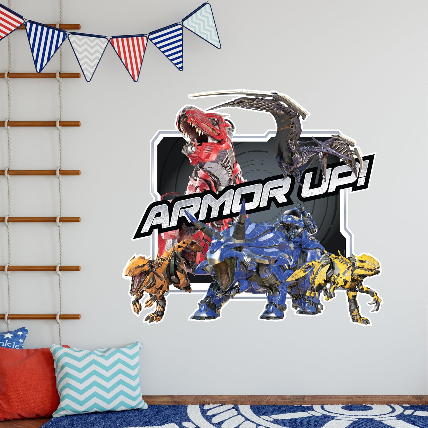 Armorsaurs Wall Sticker - Armor Up Group Decal Wall Art