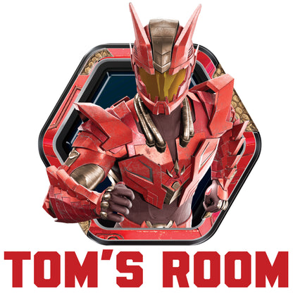 Armorsaurs Wall Sticker - Liam Badge Personalised Decal Wall Art