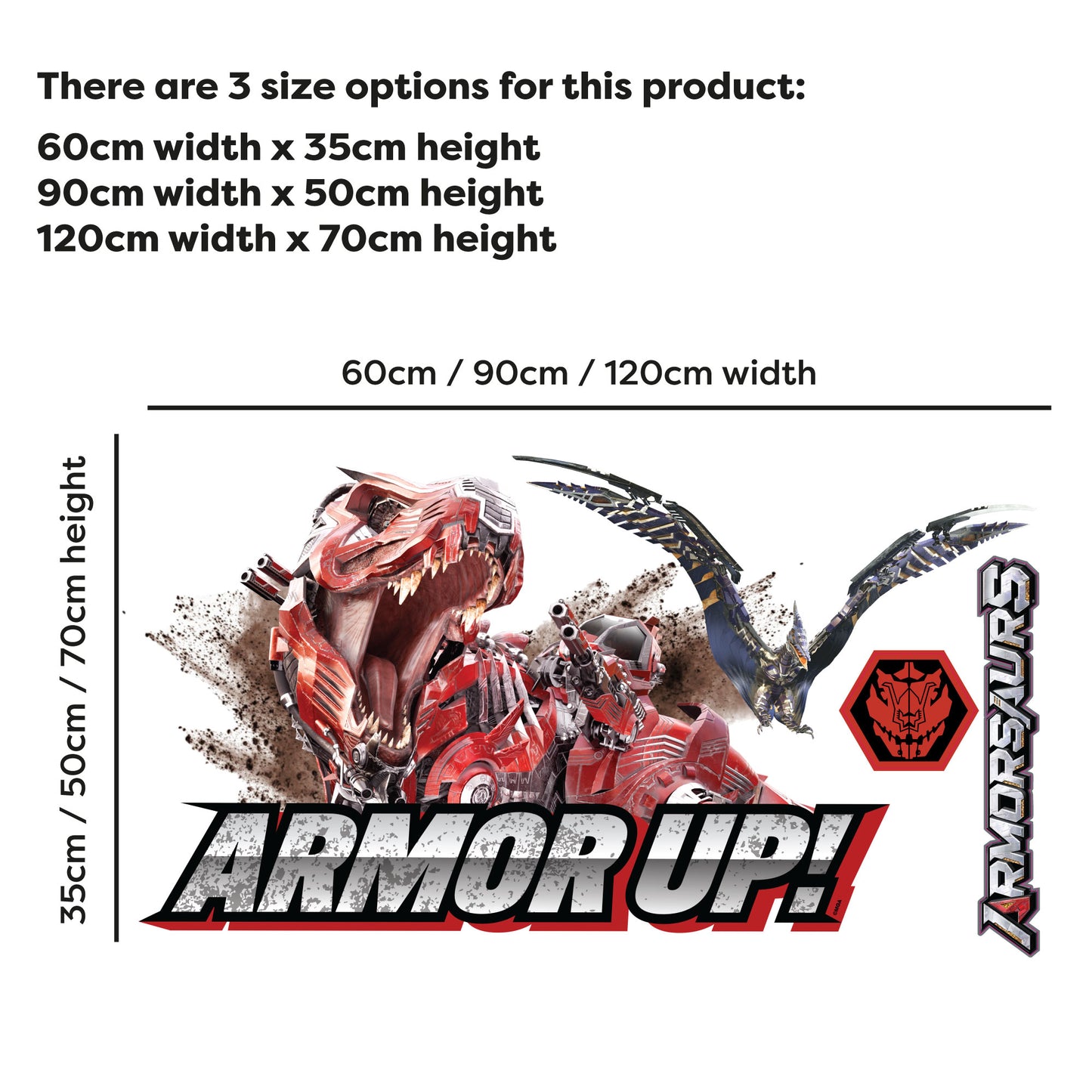Armorsaurs Wall Sticker - Armor Up Decal Wall Art