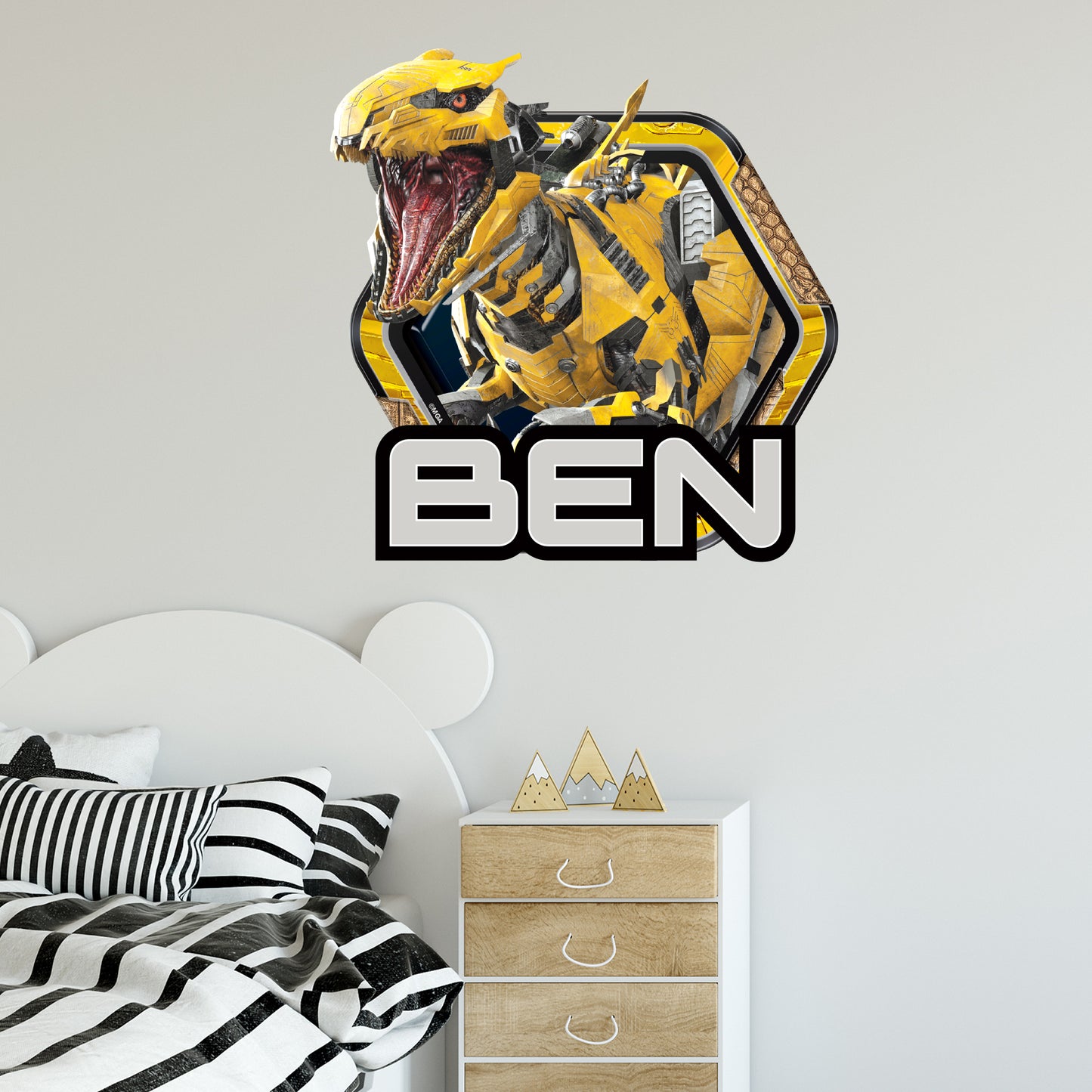 Armorsaurs Wall Sticker - Blaze Badge Personalised Wall Art