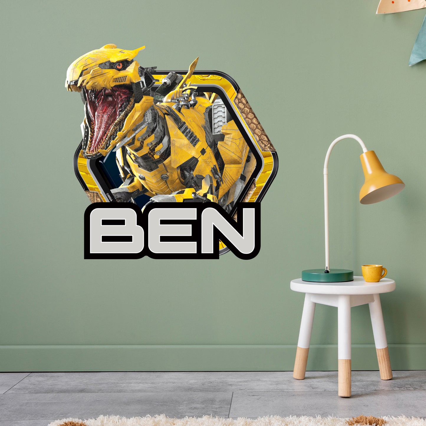 Armorsaurs Wall Sticker - Blaze Badge Personalised Wall Art