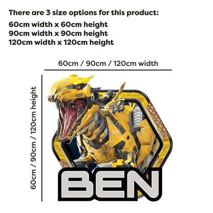 Armorsaurs Wall Sticker - Blaze Badge Personalised Wall Art