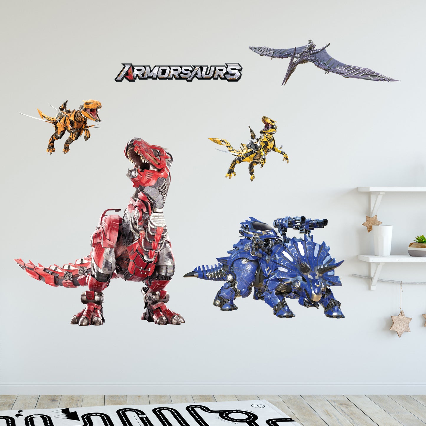 Armorsaurs Wall Sticker - Dino Decal Set Wall Art