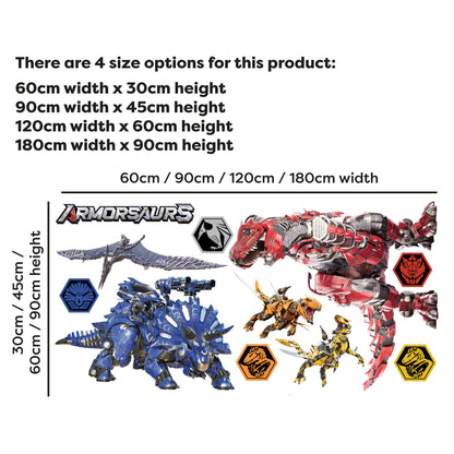 Armorsaurs Wall Sticker - Dino Decal Set Wall Art