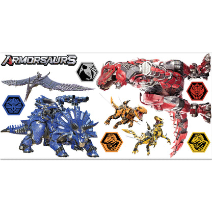 Armorsaurs Wall Sticker - Dino Decal Set Wall Art