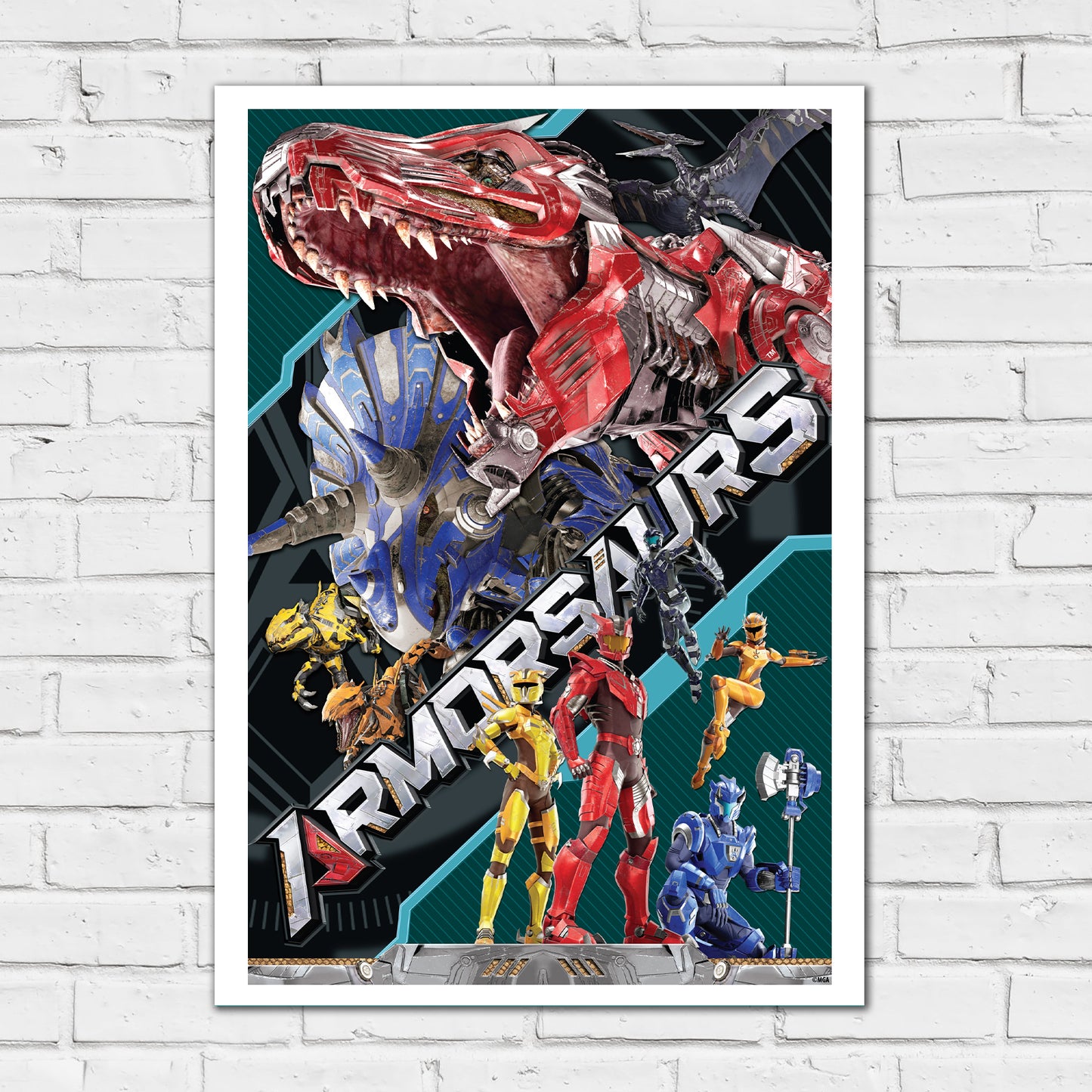 Armorsaurs Print - Dino's And Pilots Poster Wall Art