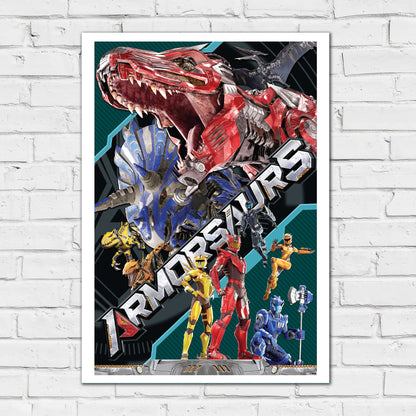 Armorsaurs Print - Dino's And Pilots Poster Wall Art
