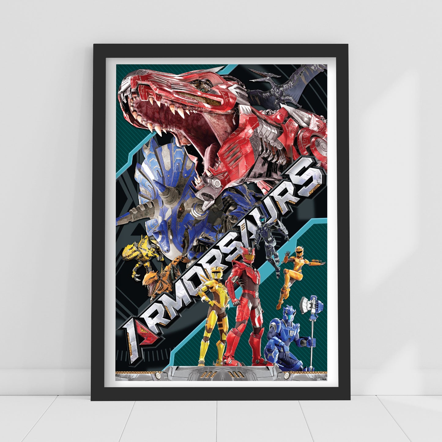 Armorsaurs Print - Dino's And Pilots Poster Wall Art