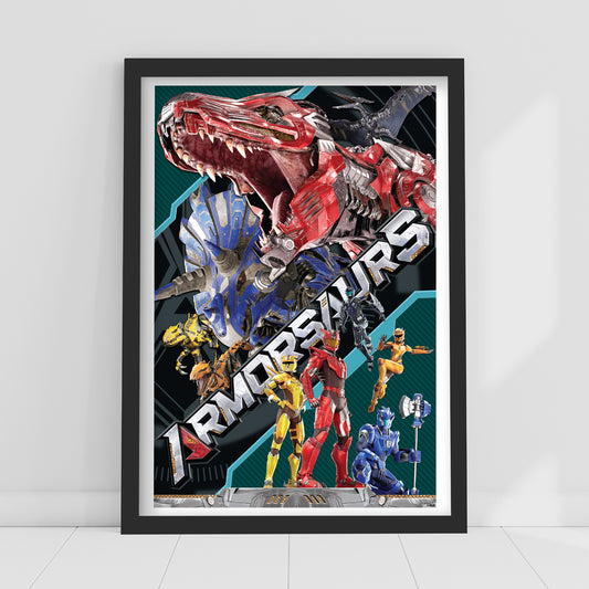Armorsaurs Print - Dino's And Pilots Poster Wall Art