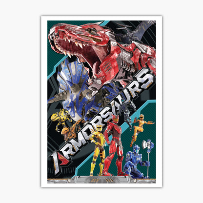 Armorsaurs Print - Dino's And Pilots Poster Wall Art