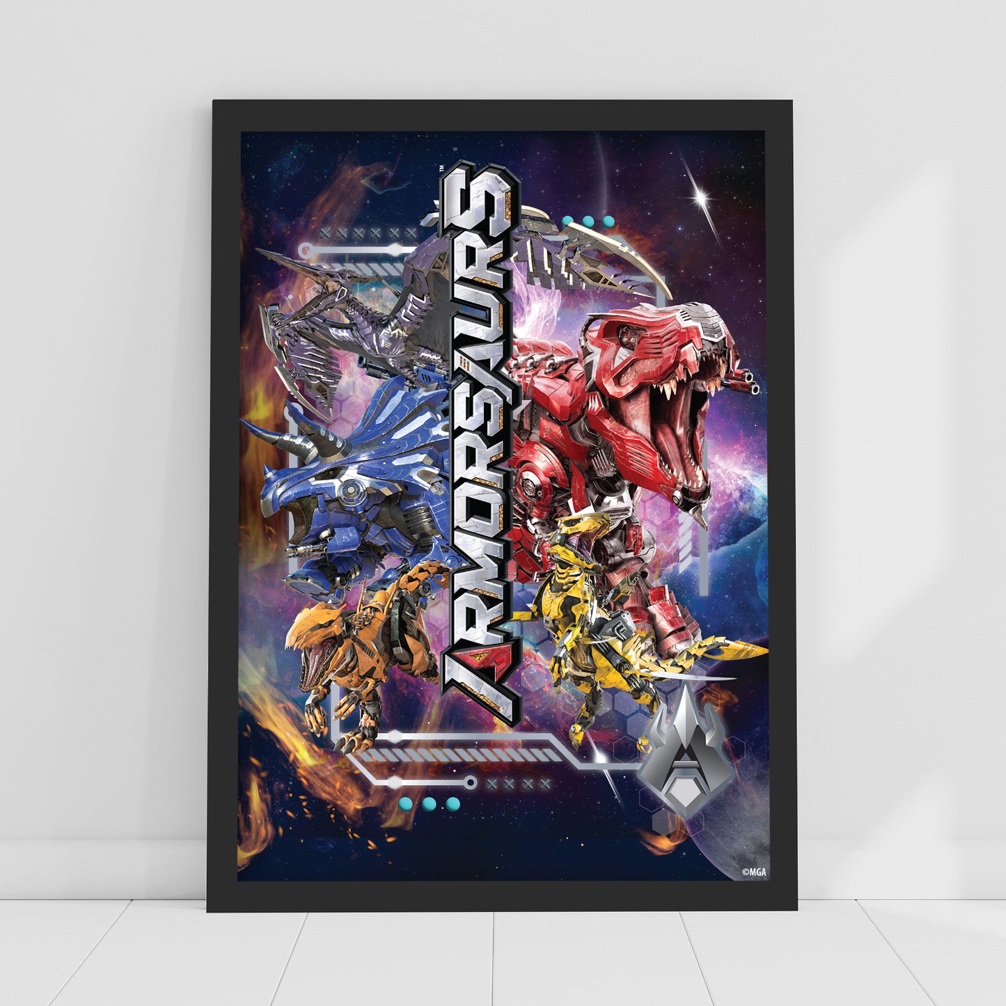 Armorsaurs Print - Group Dino's Poster Wall Art
