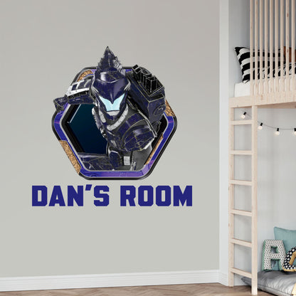 Armorsaurs Wall Sticker - Joon Badge Personalised Wall Art